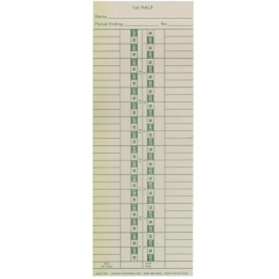 Amano AMA-179050 Semi-Monthly Time Cards