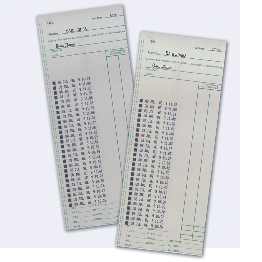 Amano CP-5000 Time Cards