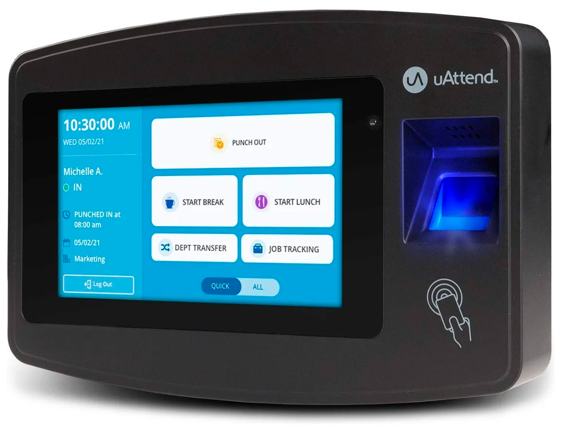 uAttend JR2000 Fingerprint Time Clock